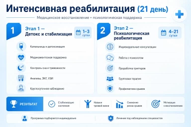 Реабилитация за 21 день в Дзержинском